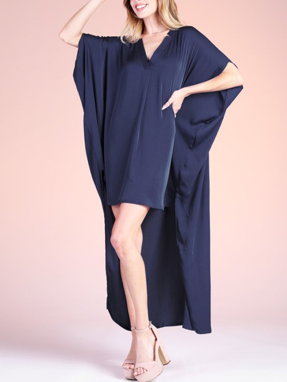 TYCHE The Silk Caftan Hi-Lo Dress - Picture 2 of 3